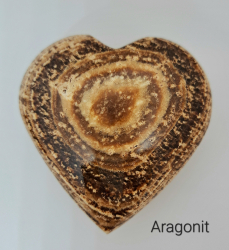 Aragonit hned - srdce